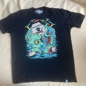 Johnny Cupcakes  pirate/kraken tee, large